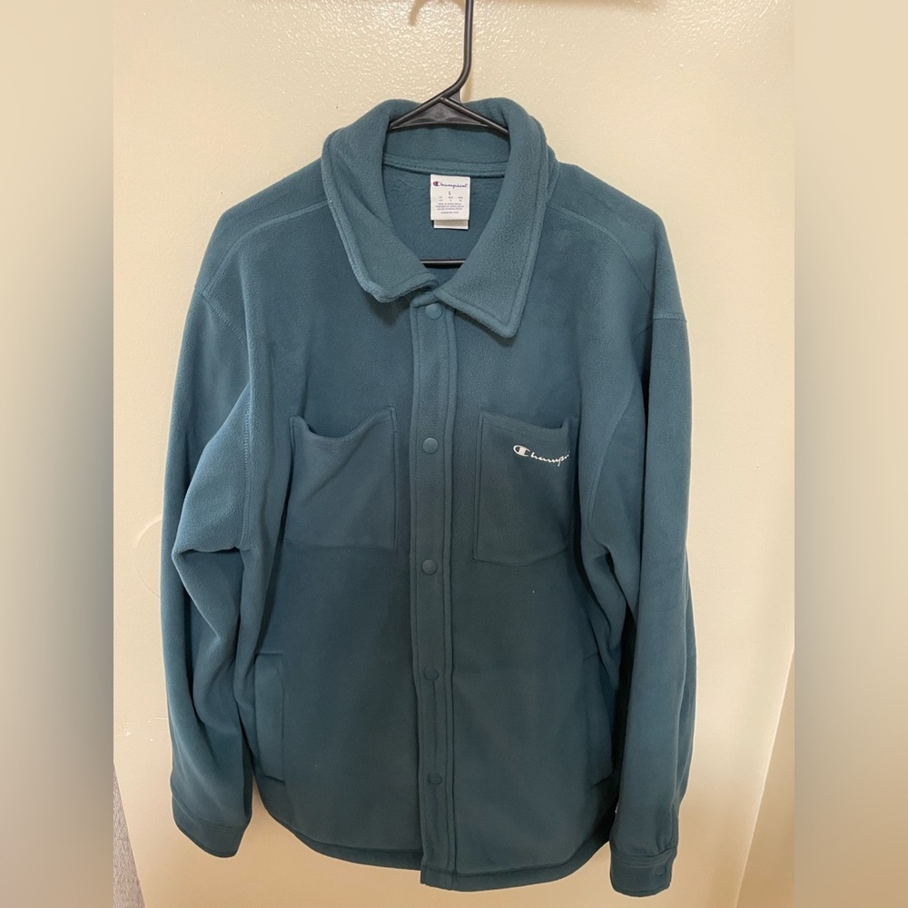 ✨Men’s Champion Explorer Fleece Shirt Jacket Size L - Picture 2 of 12